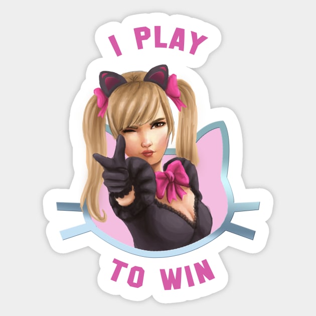 I play to win Sticker by LucyBreeze